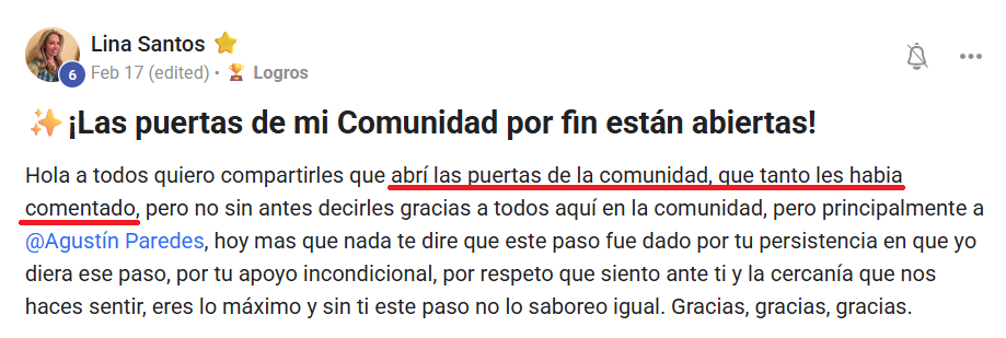 Logro testimonio 7